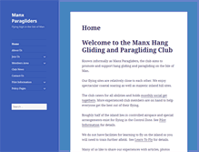 Tablet Screenshot of manxparagliders.com